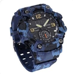 Activa X Invicta BlackOps Digital Men's Watch - 56mm, Camouflage, Blue - Watches - Jawns on Fire Sneakers & Shoes