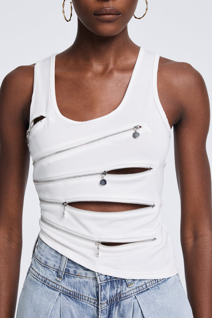 apikalia-zipper-sleeveless-top