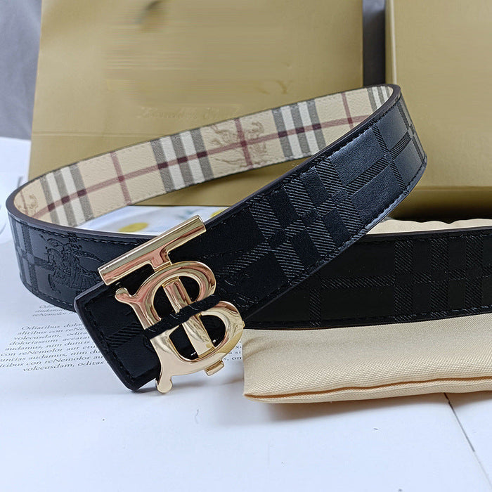 Burberry TB Belt Black/Bronze