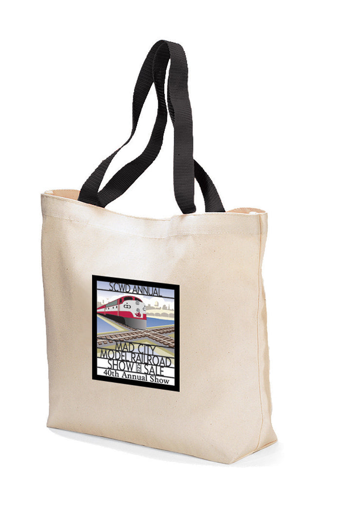 Colored Handle Tote