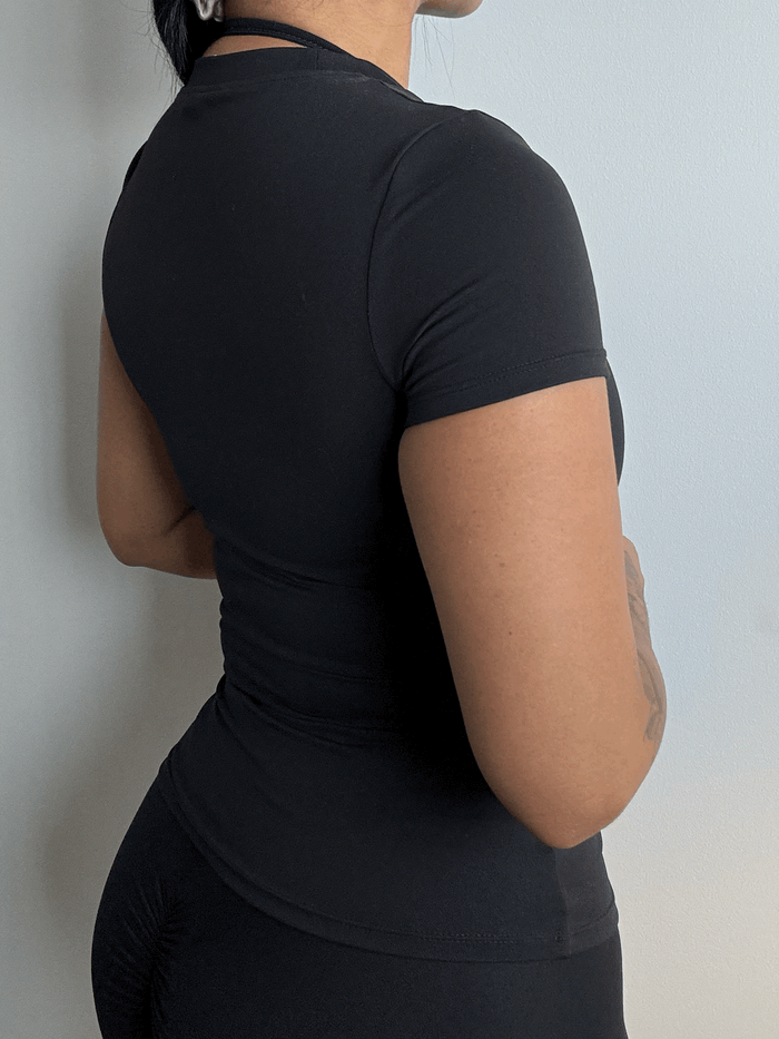 CurveContour Sculpt Fitted Tee Classic Black