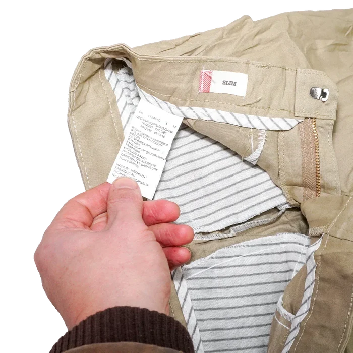 Dickies Women's Khaki Slim Trousers - Small - Army & Outdoors - Dress Trousers