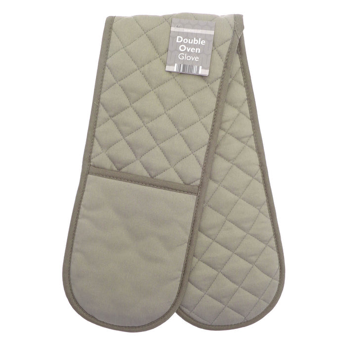Double Oven Glove Pro Chef Traditional Quilted Two Handed 90cm
