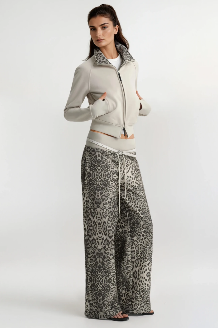 Fawzia Leopard Pants Set