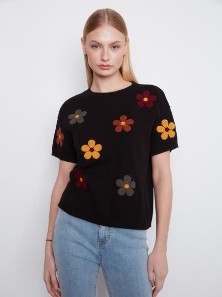 Flowers Crew Neck Sweater