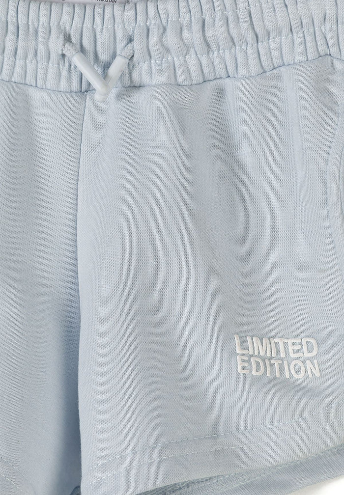 Sweatshirt and Shorts Set, Limited Edition, Light Blue - 6