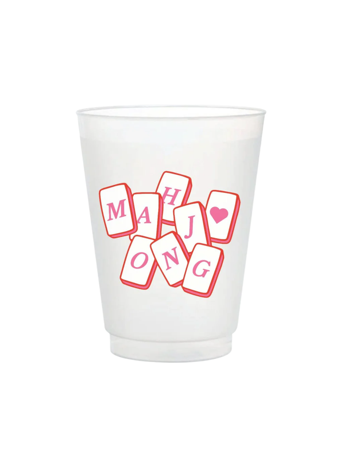 Mahjong Frosted Cups