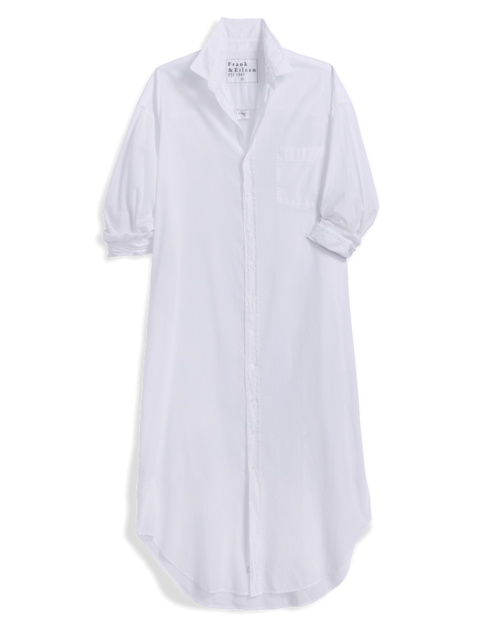 White shirt dress on a transparent background