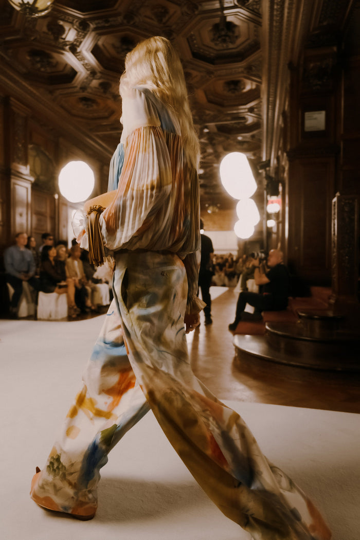 Motherwell Wide Leg Trouser Western Dream - SS26 Runway Side Walk, Luxury Wide Leg Pants | Ulla Johnson