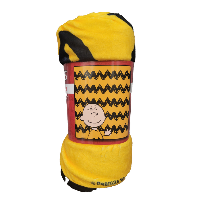 PEANUTS® Charlie Brown Zig Zag Blanket