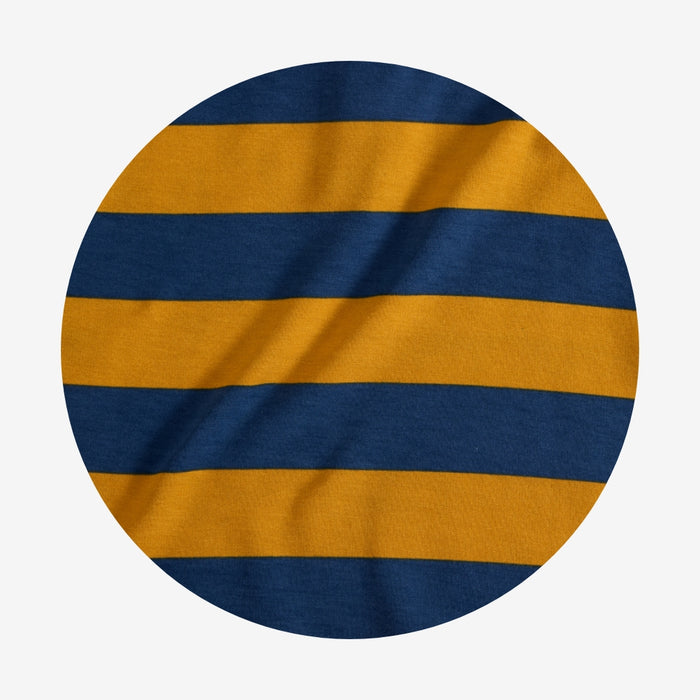 Ravenclaw House Stripe Men's French Terry Polo Shirt