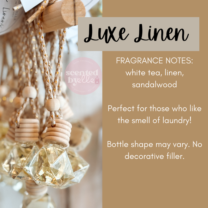 Scented By Elle - Luxe Linen Car Diffuser