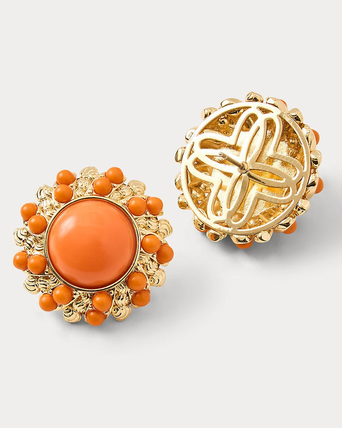Lilly Pulitzer - Seaside Harbour Earrings - Sunset Orange