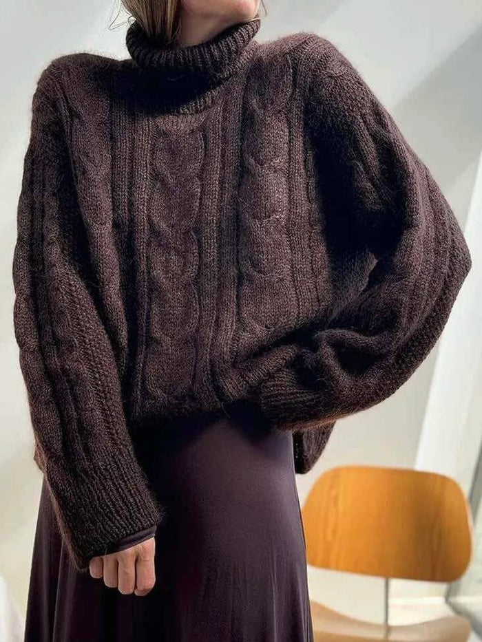 Tulip Loop Rollneck by Other Loops, No 3 + silk mohair yarn kit (ex pattern) Knitting kits Other Loops