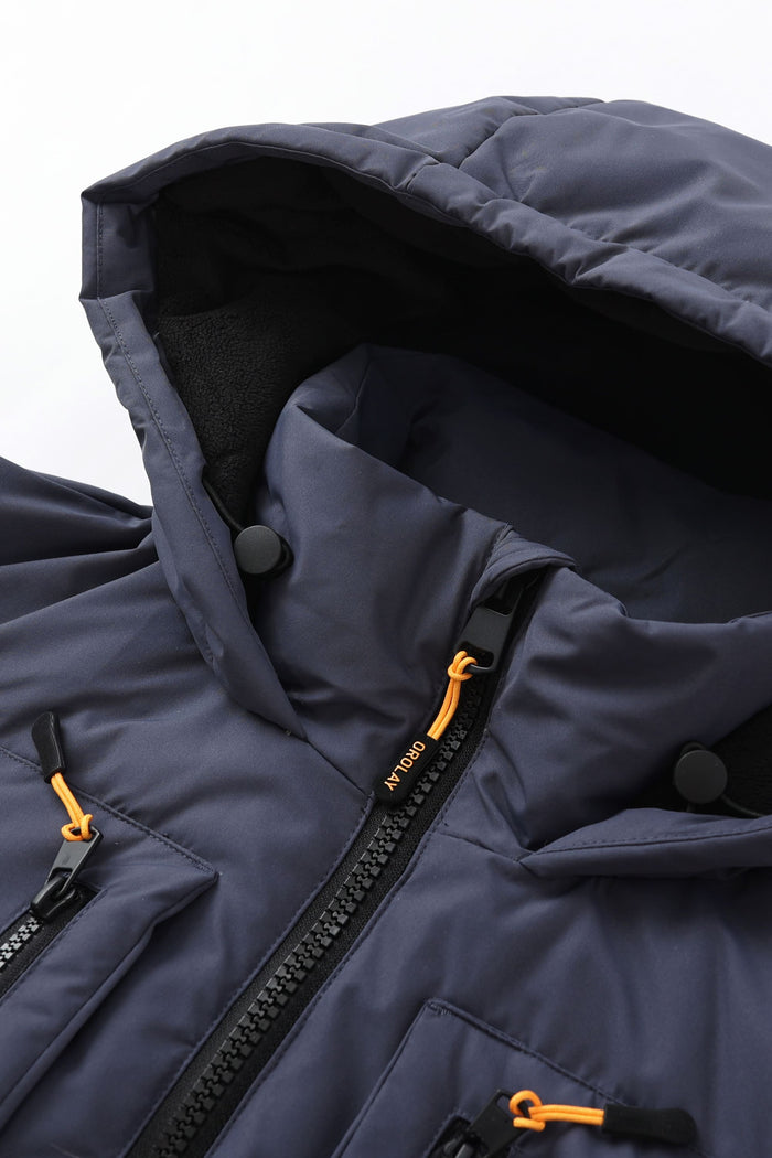 Orolay 092 Classics Hooded Thickened Down Jacket men #color_blue