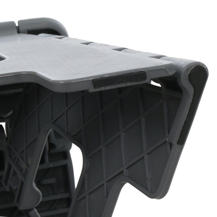 22cm Folding Step Stool Grey Platform Portable Carry Handle Plastic