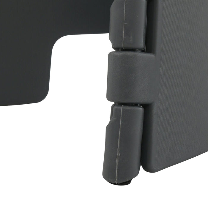 22cm Folding Step Stool Grey Platform Portable Carry Handle Plastic
