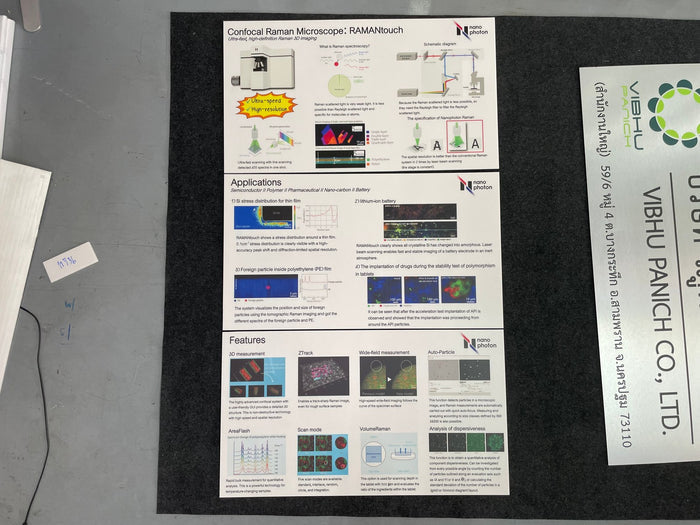 Academic information sign poster board exhibition display printed