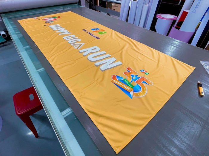 ป้ายผ้า ธงผ้า vinyl inkjet banner ทนแดดทนฝน