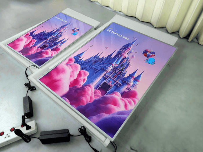 กรอบไฟแบบบาง Slim Lightbox สว่างคมชัด น้ำหนักเบา เหมาะสำหรับร้านค้า ห้าง และงานโฆษณา