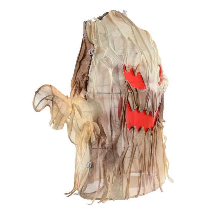 Side view of an outdoor ghost decoration