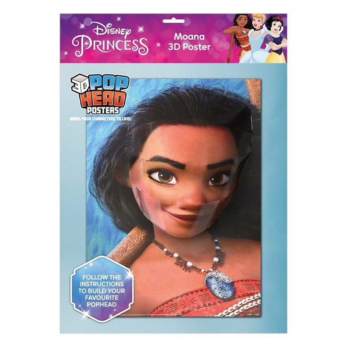 Disney Princess Moana 3D Poster Pop Heads