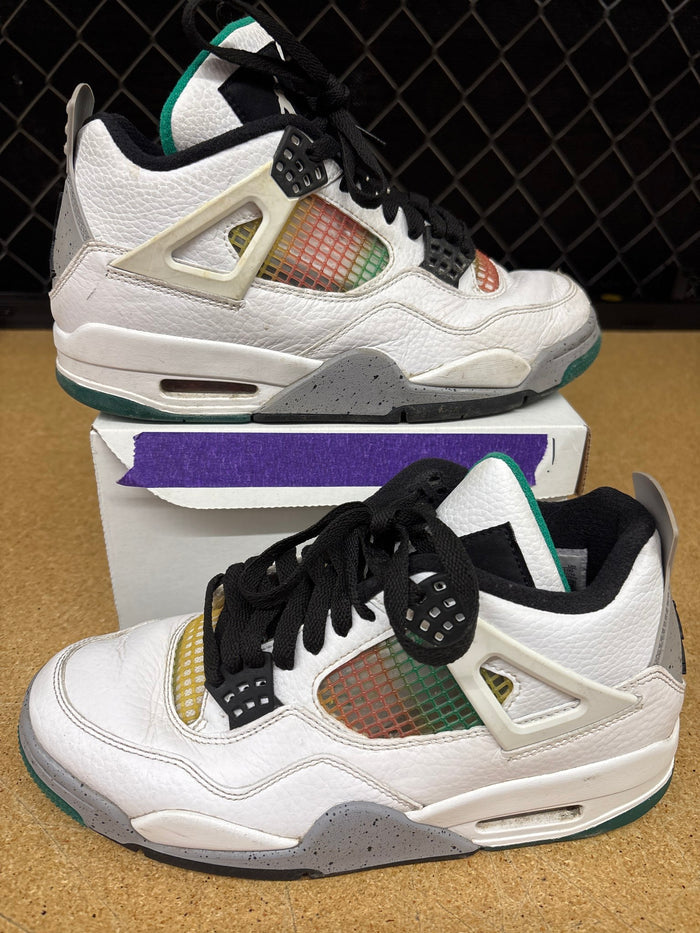 Jordan 4 Lucid Green Rasta (Womens 9) Used No Box