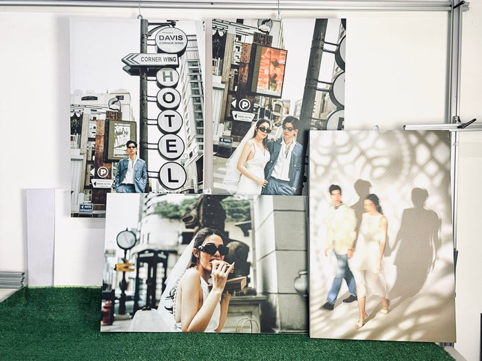 ป้ายงานแต่ง รูปพรีเวดดิ้ง และป้ายโฟมบอร์ด พิมพ์คมชัด ดีไซน์สวย เหมาะสำหรับงานแต่ง งานอีเวนต์ และตกแต่งสถานที่พิเศษ