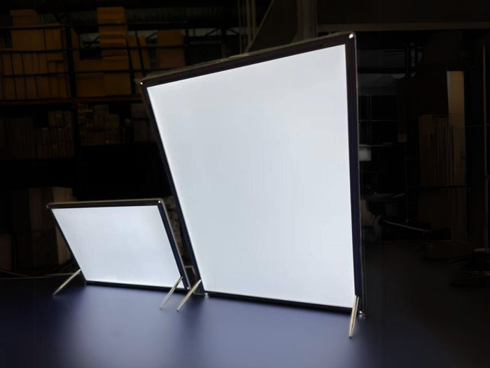 กรอบไฟแบบบาง Slim Lightbox สว่างคมชัด น้ำหนักเบา เหมาะสำหรับร้านค้า ห้าง และงานโฆษณา