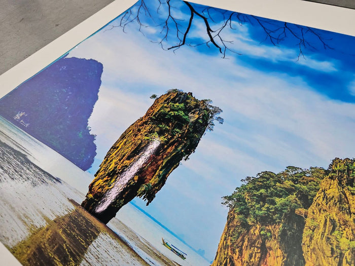 โปสเตอร์นูน สถานที่ท่องเที่ยว พิมพ์สีสด สัมผัสมีมิติ เหมาะสำหรับโปรโมทแหล่งท่องเที่ยว
