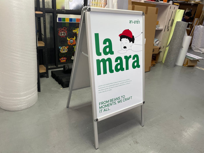 A-Board floor standing sign aluminum foldable lightweight