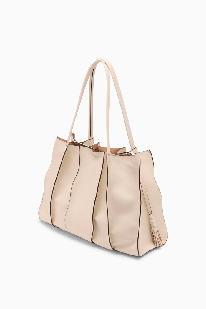 Cowrie Leather Adria Large Tote - Three-Quarter View | Ulla Johnson