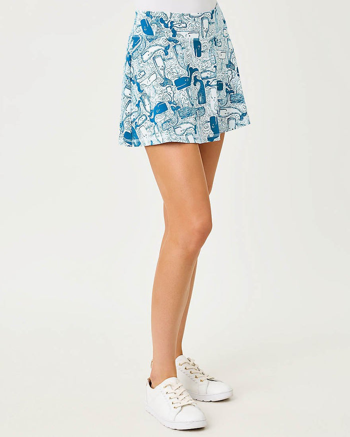 Lilly Pulitzer - Aila Skort Upf 50 Plus - Nassau Blue Thar She Blows