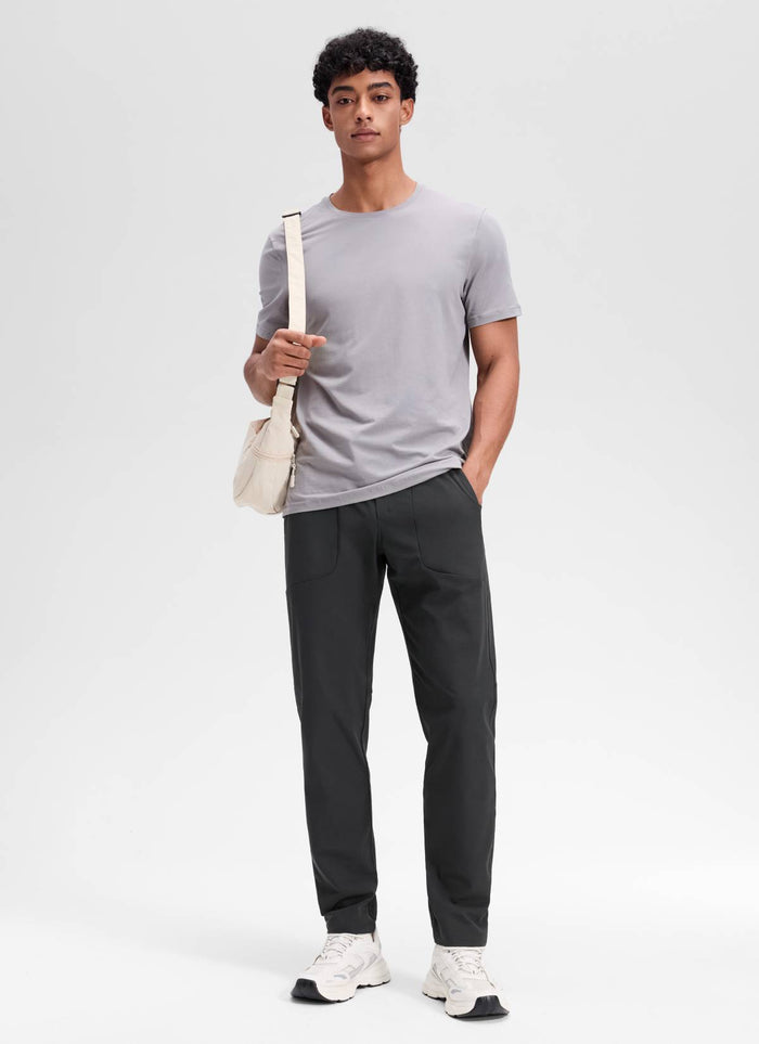 CRZ YOGA Men All Day Comfy Quick Dry with Pockets Golf Pants 31'' Ink Gray