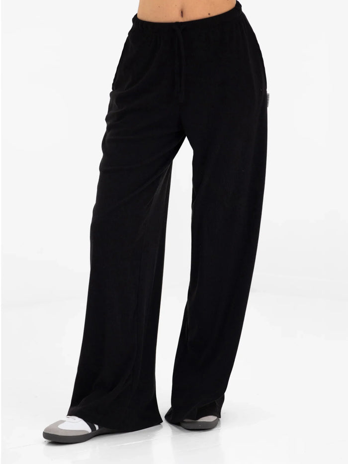 Alma Wide Leg Trousers - Black