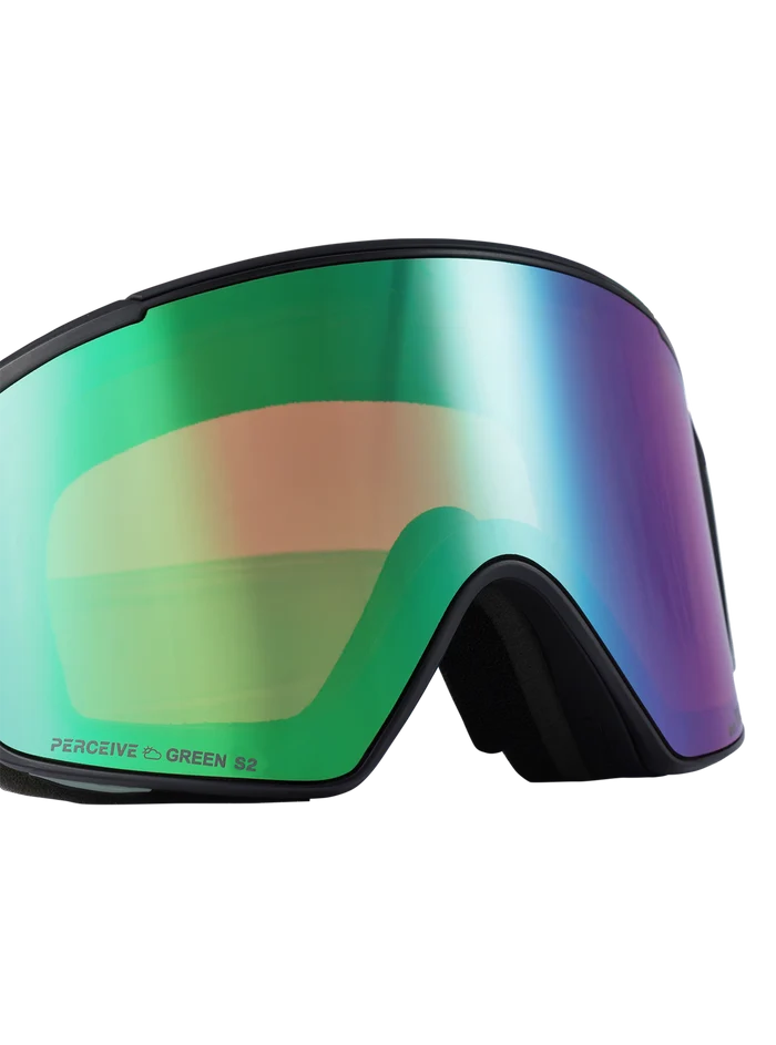 Product image of Anon Year of the Horse M4S Goggles (Cylindrical) + Bonus Lens + MFI® Face Mask[Variant:Frame: Black, Lens: Perceive Variable Green (22% / S2), Spare Lens: Perceive Sunny Onyx (6% / S4)]