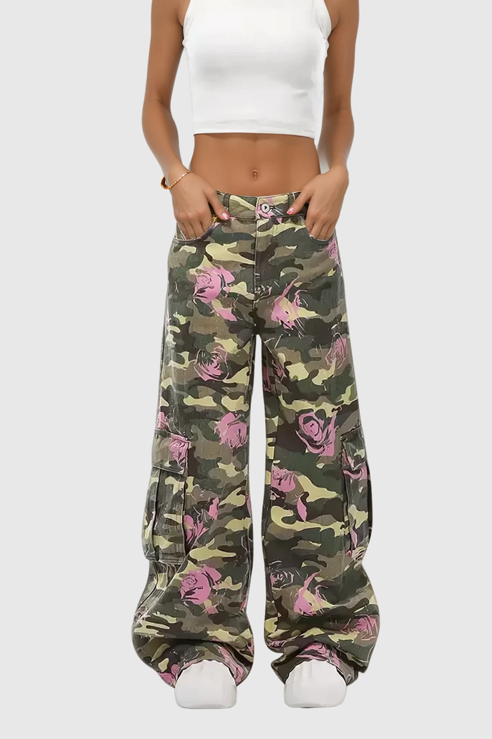 arawn-camouflage-floral-print-cargo-pants-in-pink