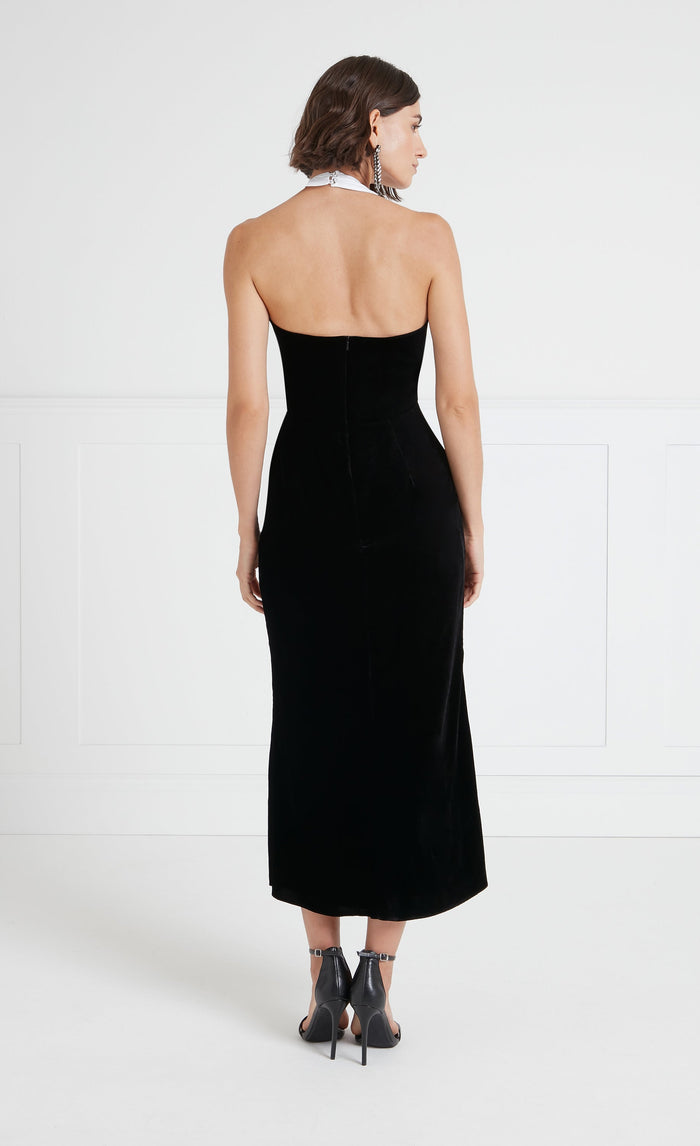 Ashcombe Bib Dress - Black