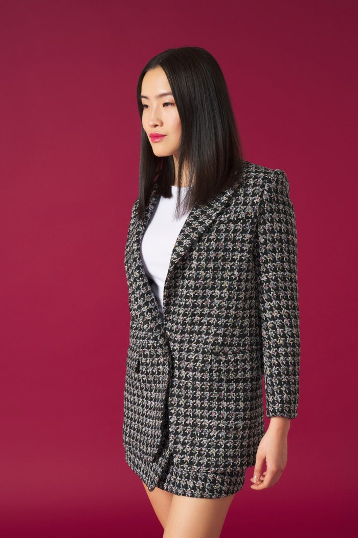 AUDREY BLAZER JACKET (GREY/MULTI)