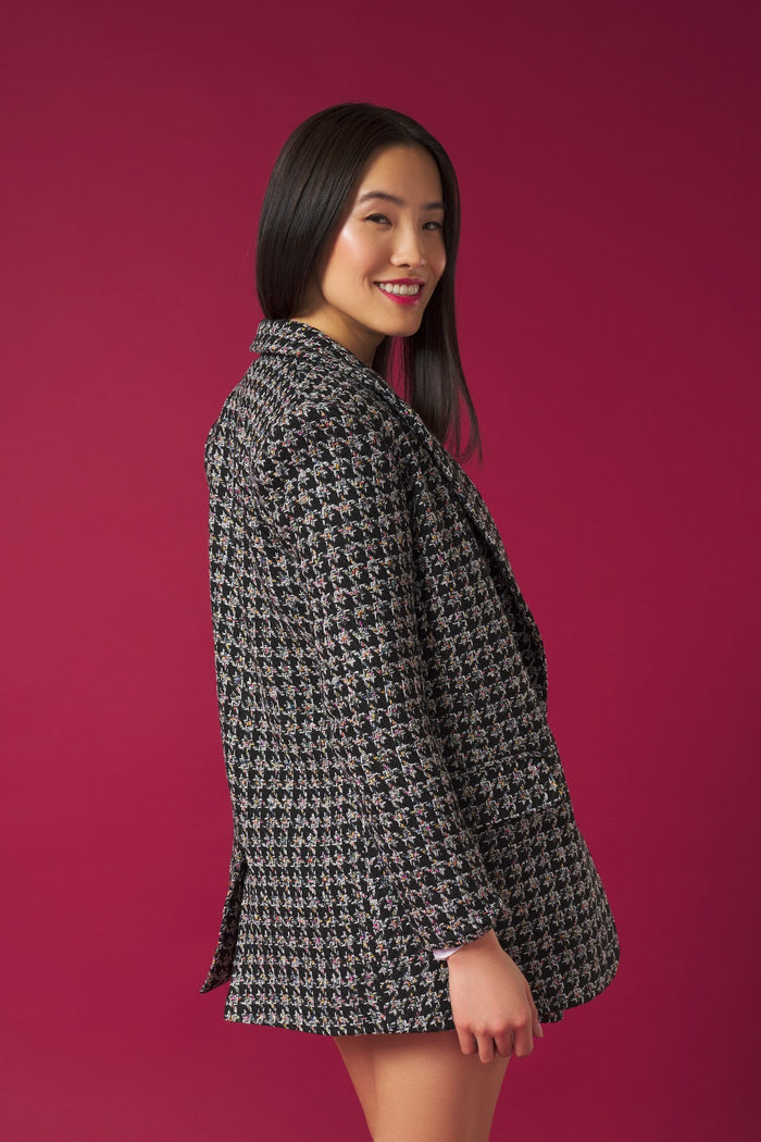 AUDREY BLAZER JACKET (GREY/MULTI)
