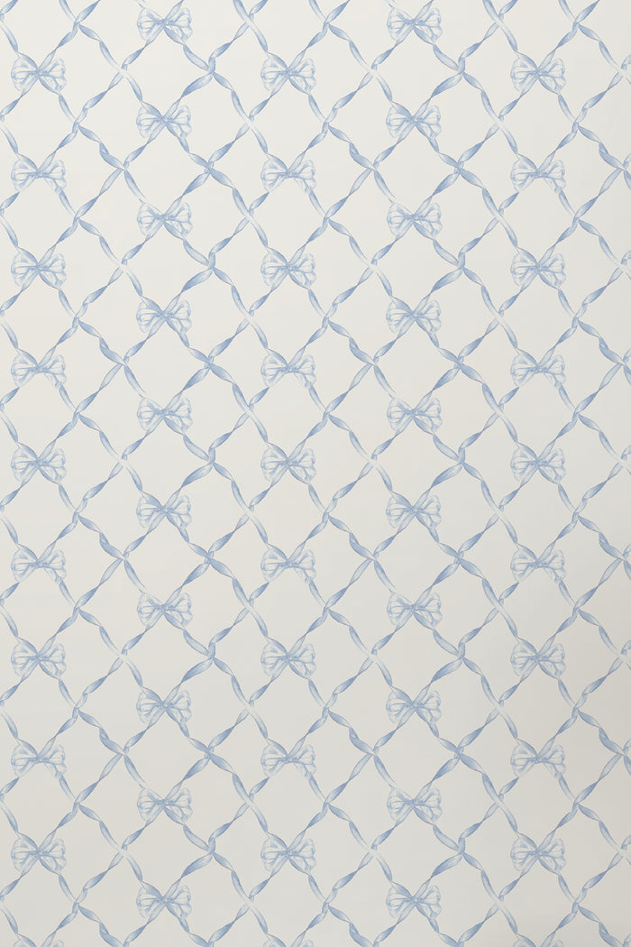 Baby Bow Blue Bella Standard Wallpaper