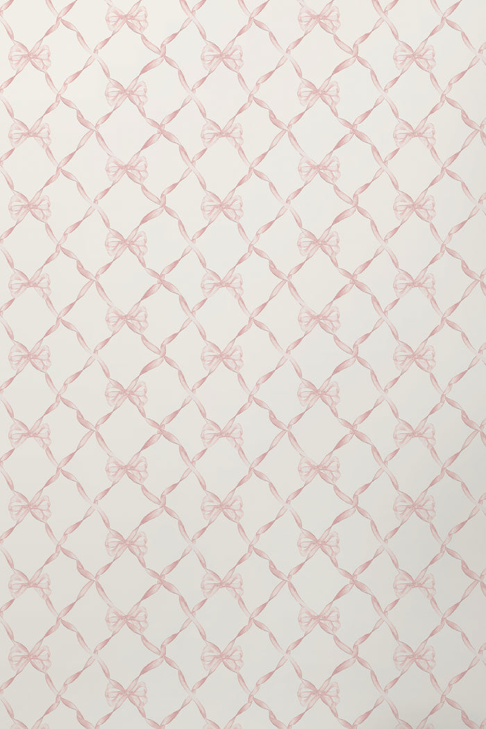 Baby Bow Faded Primrose Standard Wallpaper