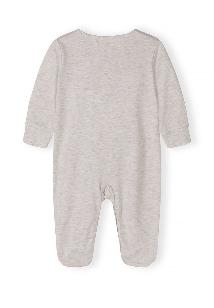 Long Sleeve Sleepsuits 5-Pack, Neutral Beige - 7