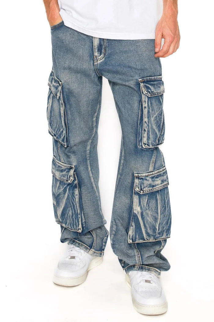 Baggy Double Cargo Denim Jeans Victorious