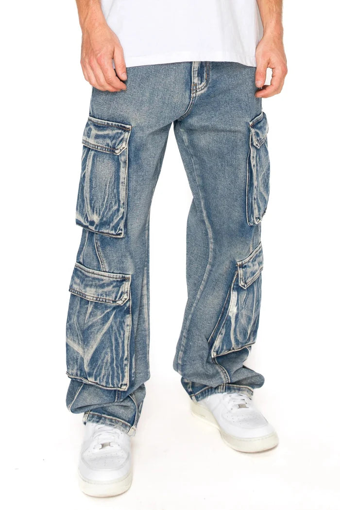 Baggy Double Cargo Denim Jeans Victorious
