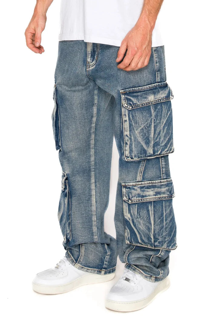 Baggy Double Cargo Denim Jeans Victorious