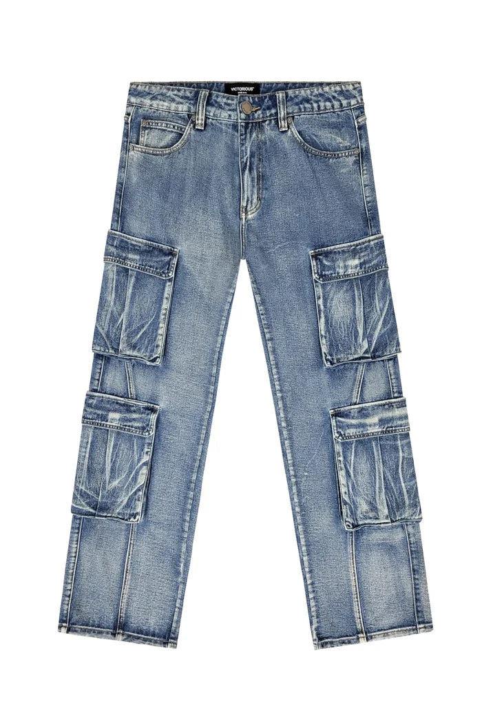 Baggy Double Cargo Denim Jeans Victorious
