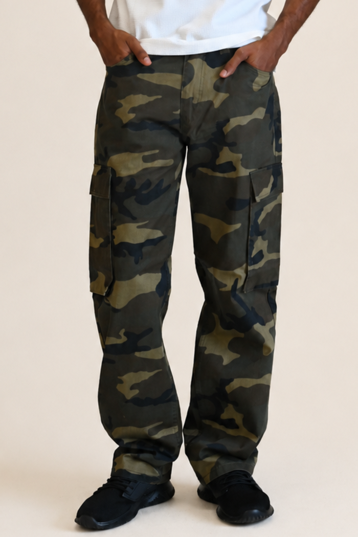 Baggy Fit Cargo Camo Pants Victorious