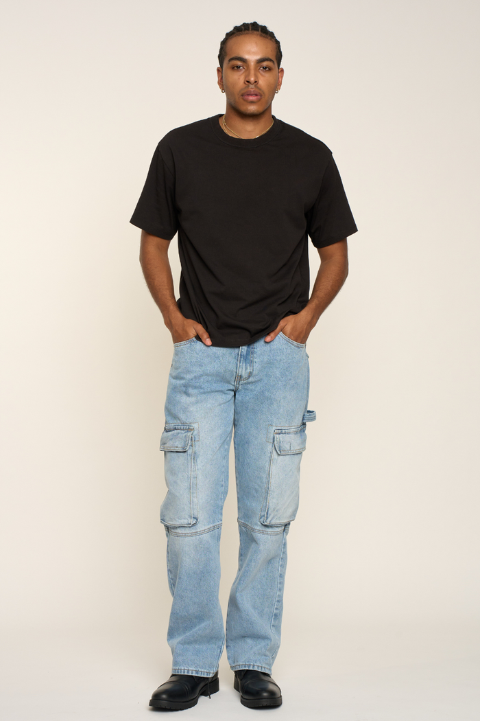 Baggy Fit Cargo Denim Jeans G-Style USA