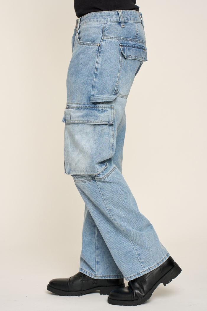 Baggy Fit Cargo Denim Jeans G-Style USA